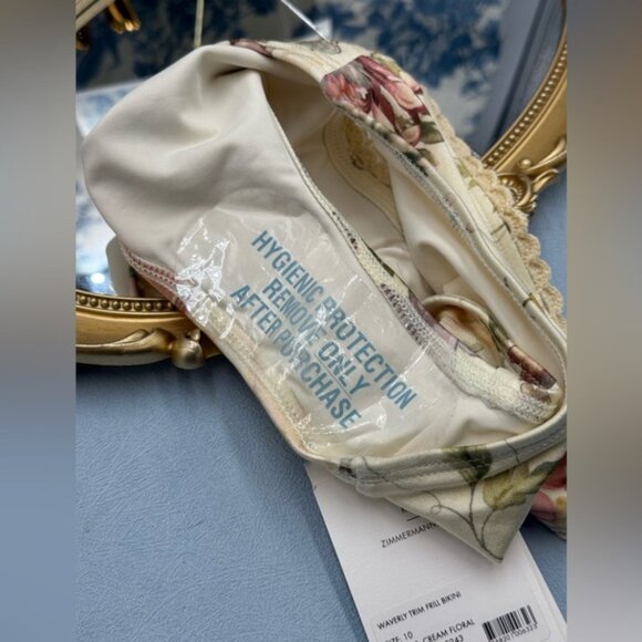 🆕 ZIMMERMANN KIDS 🧿 NWOT Waverly Knit Bandeau Bikini, Mismatched Floral Sz 10Y - Picture 14 of 14